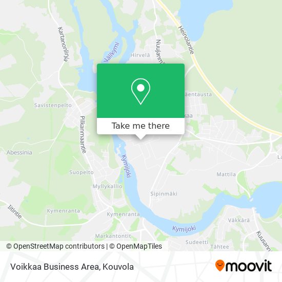 Voikkaa Business Area map