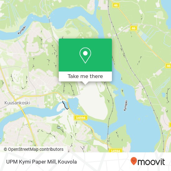 UPM Kymi Paper Mill map