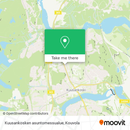 Kuusankosken asuntomessualue map