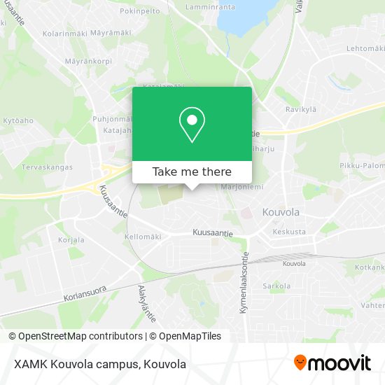 XAMK Kouvola campus map