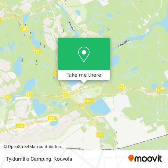 Tykkimäki Camping map