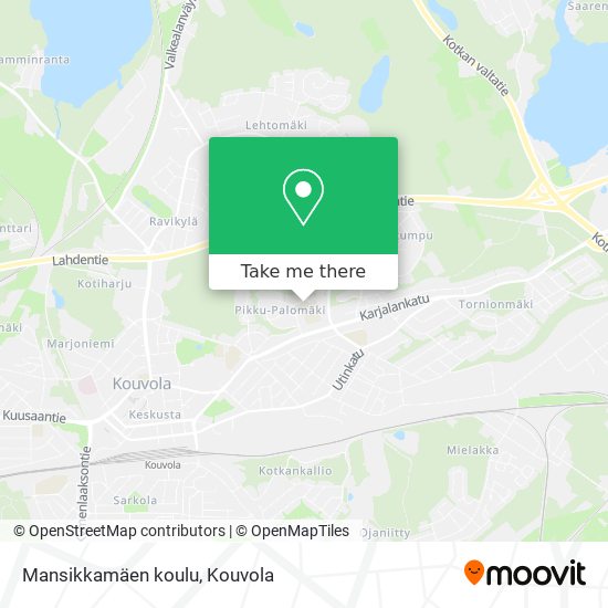 Mansikkamäen koulu map