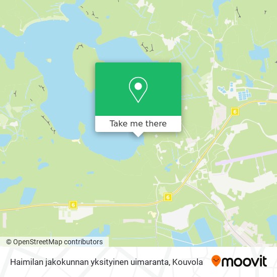 Haimilan jakokunnan yksityinen uimaranta map