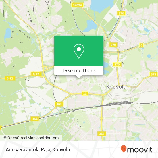 Amica-ravintola Paja map