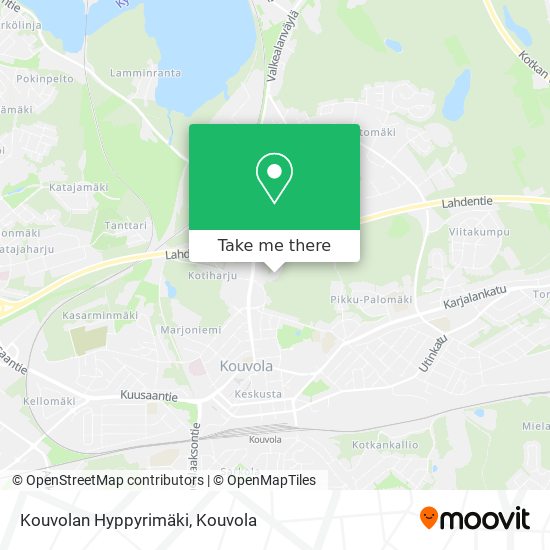 How to get to Kouvolan Hyppyrimäki by Bus?