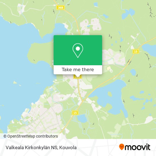 Valkeala Kirkonkylän NS map