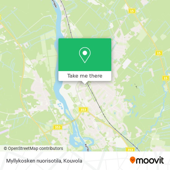 Myllykosken nuorisotila map
