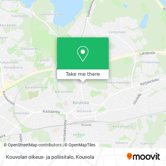 Kouvolan oikeus- ja poliisitalo map