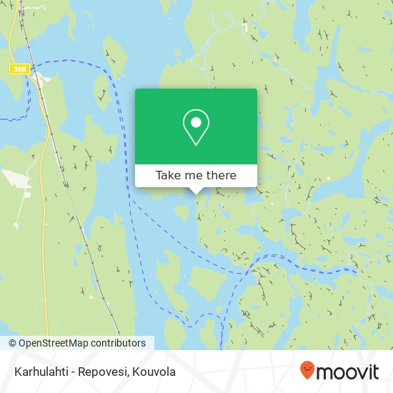 Karhulahti - Repovesi map