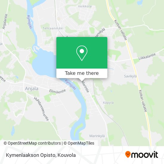 How to get to Kymenlaakson Opisto in Anjalankoski by Bus?