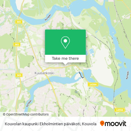 Kouvolan kaupunki Ekholmintien päiväkoti map