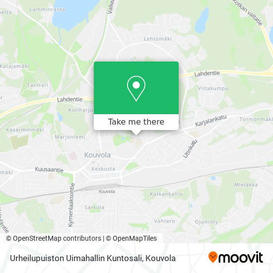 Urheilupuiston Uimahallin Kuntosali map