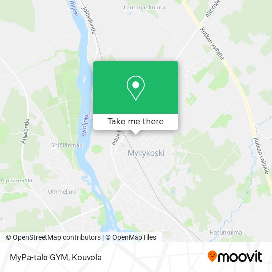 MyPa-talo GYM map