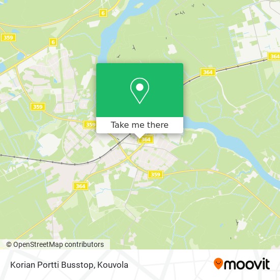 Korian Portti Busstop map