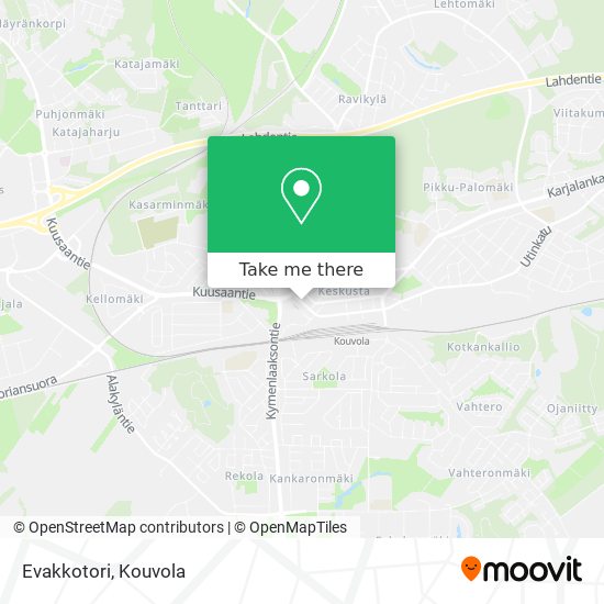 How to get to Evakkotori in Kouvola by Bus?