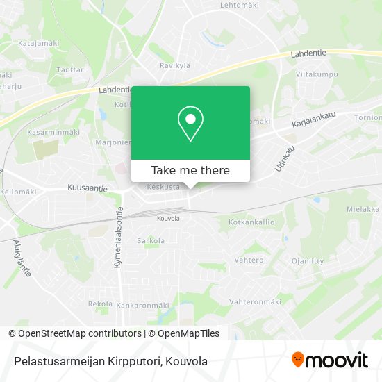 Pelastusarmeijan Kirpputori map