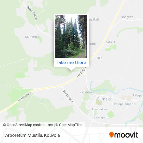 Arboretum Mustila map