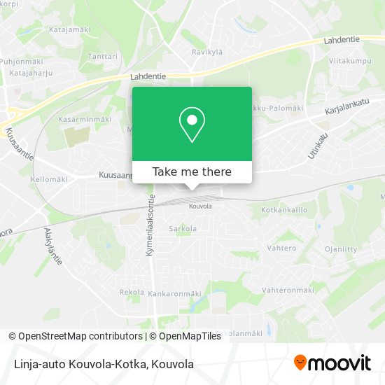 Linja-auto Kouvola-Kotka map