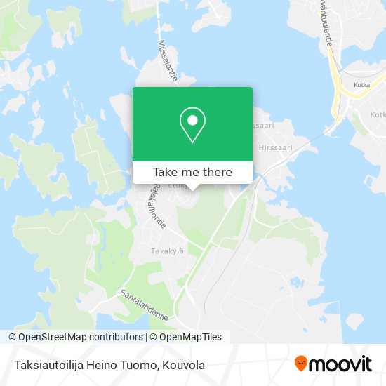 Taksiautoilija Heino Tuomo map