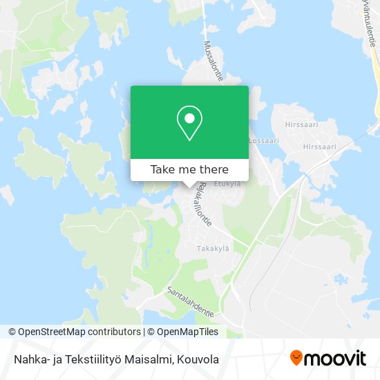 Nahka- ja Tekstiilityö Maisalmi map