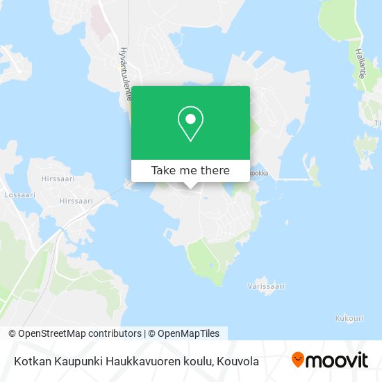 Kotkan Kaupunki Haukkavuoren koulu map