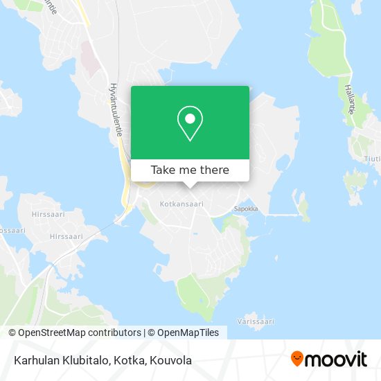 Karhulan Klubitalo, Kotka map