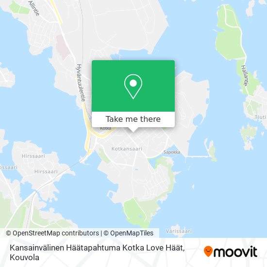 Kansainvälinen Häätapahtuma Kotka Love Häät map