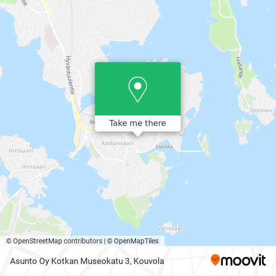 Asunto Oy Kotkan Museokatu 3 map