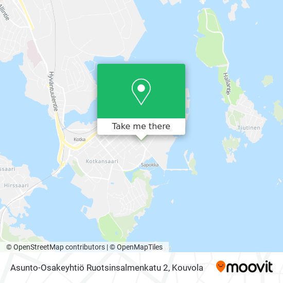 Asunto-Osakeyhtiö Ruotsinsalmenkatu 2 map