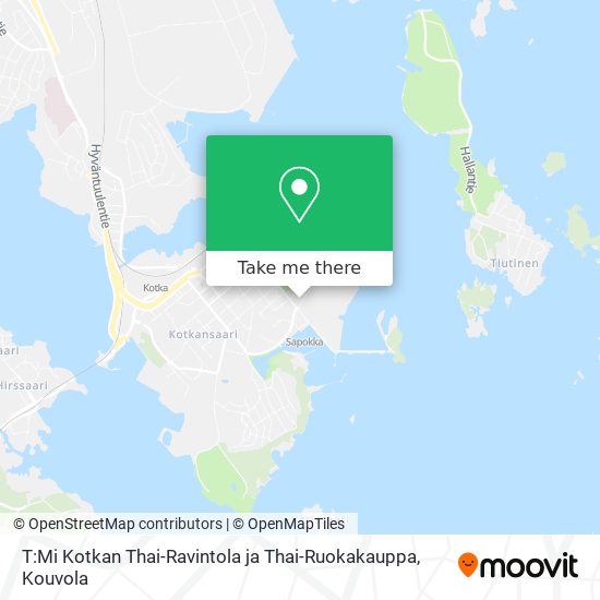 T:Mi Kotkan Thai-Ravintola ja Thai-Ruokakauppa map