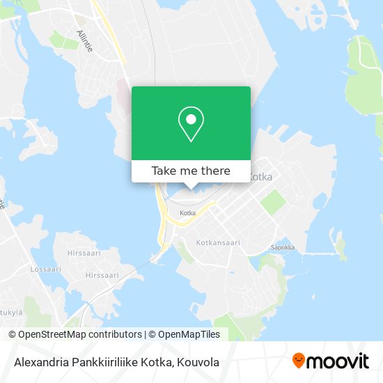 Alexandria Pankkiiriliike Kotka map