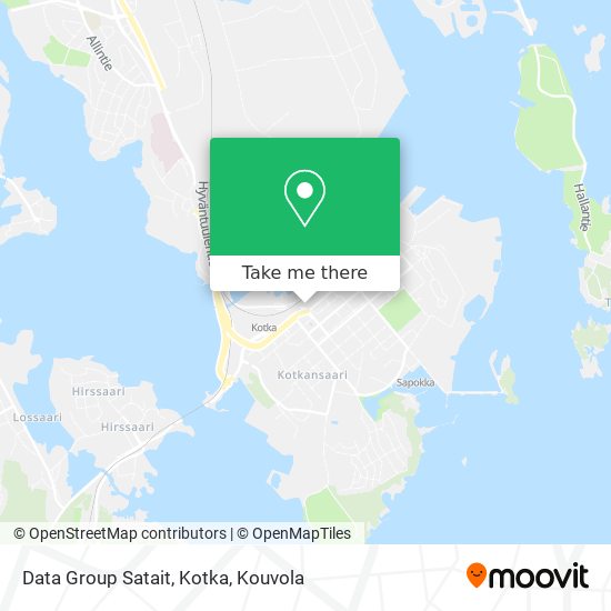 Data Group Satait, Kotka map