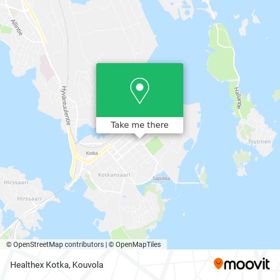 Healthex Kotka map