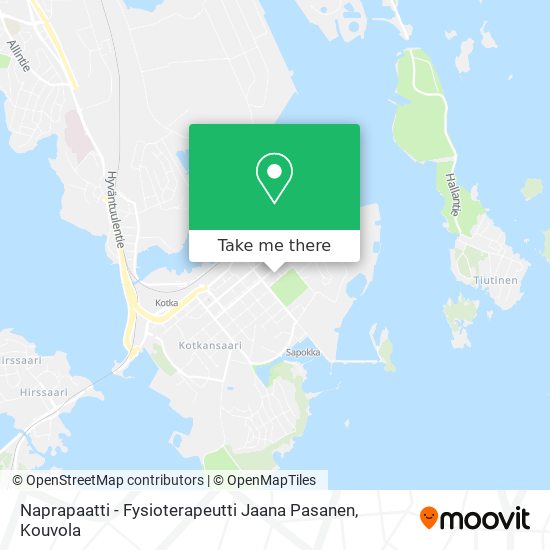 Naprapaatti - Fysioterapeutti Jaana Pasanen map