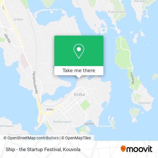 Ship - the Startup Festival map