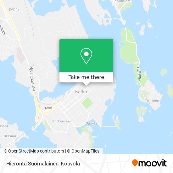 How to get to Hieronta Suomalainen in Kotka by Bus?