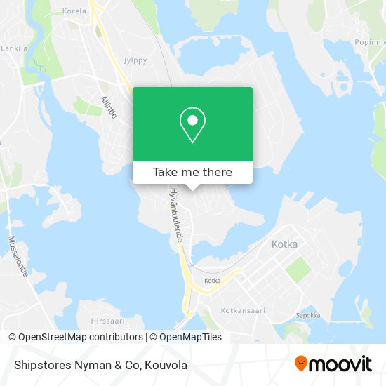 Shipstores Nyman & Co map