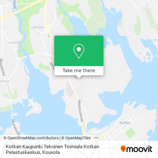 Kotkan Kaupunki Tekninen Toimiala Kotkan Pelastuskeskus map