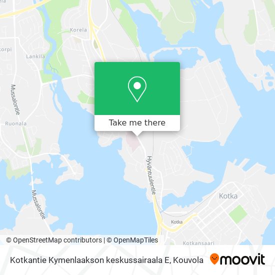 Kotkantie Kymenlaakson keskussairaala E map