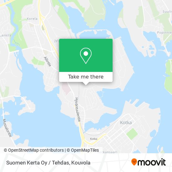 Suomen Kerta Oy / Tehdas map
