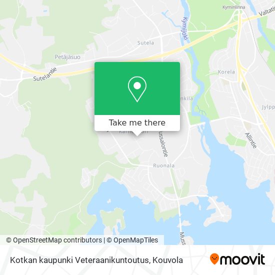 Kotkan kaupunki Veteraanikuntoutus map