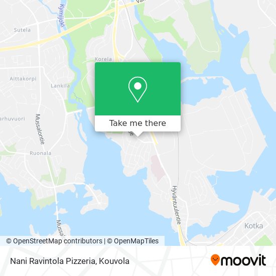 Nani Ravintola Pizzeria map