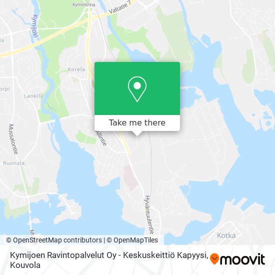 Kymijoen Ravintopalvelut Oy - Keskuskeittiö Kapyysi map