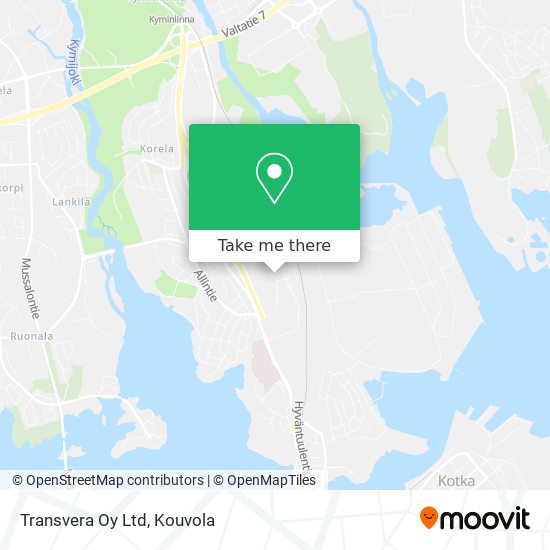 Transvera Oy Ltd map