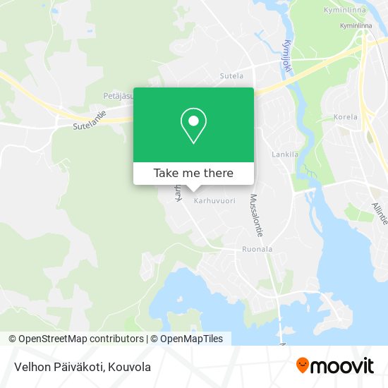Velhon Päiväkoti map
