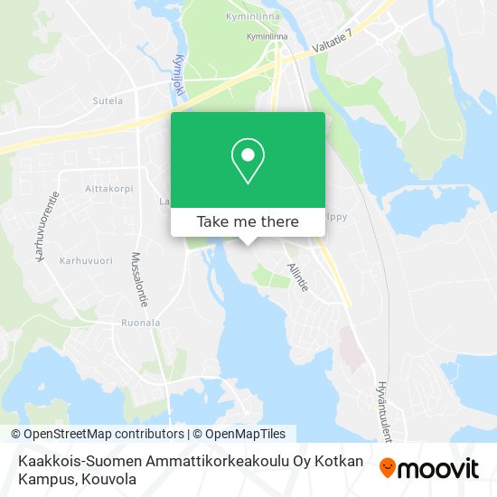 Kaakkois-Suomen Ammattikorkeakoulu Oy Kotkan Kampus map