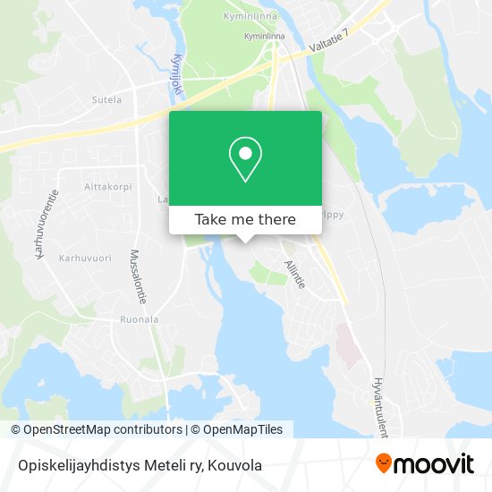 Opiskelijayhdistys Meteli ry map