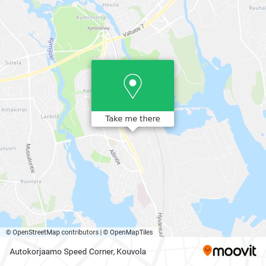 How to get to Autokorjaamo Speed Corner in Kotka by Bus?