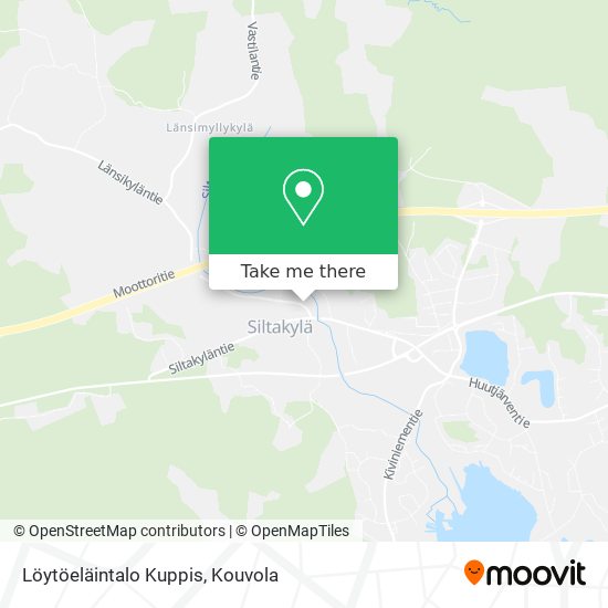 Löytöeläintalo Kuppis map