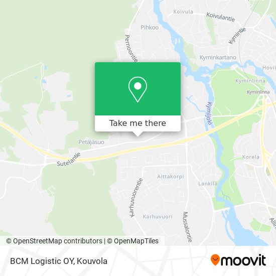 BCM Logistic OY map